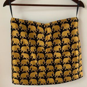 Black & Gold J.Crew Mini Skirt Size 6